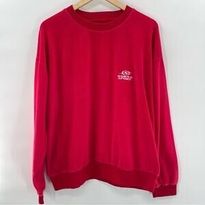 Vintage 80's/90's GUESS SPORT Streetwear USA Velour Baggy Sweatshirt XL